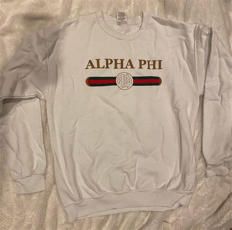 alpha phi gucci shirt|alpha phi merchandise.